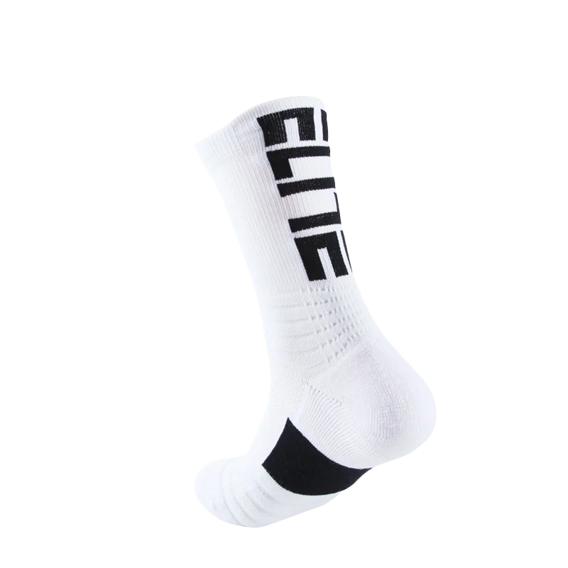 3 pairs of men's elite socks, basketball socks, looped thickened anti slip football socks, sports socks, trendy socks, and middl