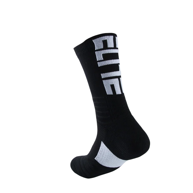 3 pairs of men's elite socks, basketball socks, looped thickened anti slip football socks, sports socks, trendy socks, and middl