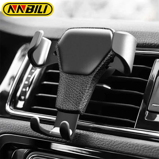 NNBILI Gravity Car Holder Car Air Vent Clip Mount Mobile Cell Stand For Smartphone GPS Support For iPhone15 Xiaomi Samsung Phone