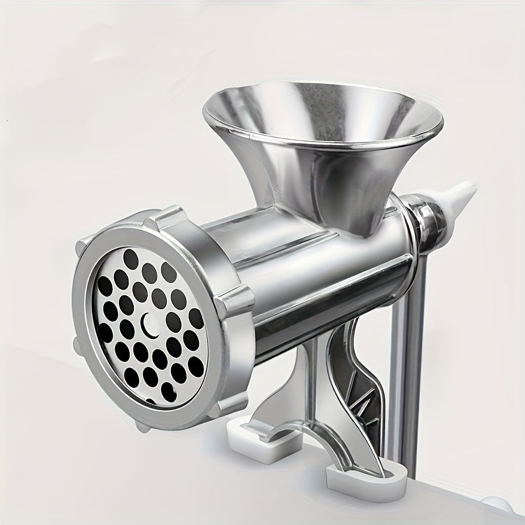 Manual Meat Grinder Stainless Steel - Multifunction Kitchen Tool for Food Processing