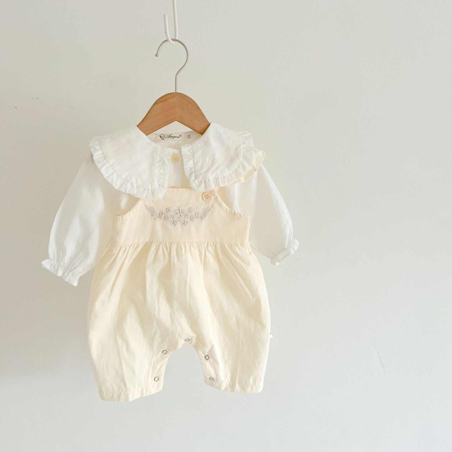 CH.KOUROSH- Baby Girl's Loose Adjustable Suspender Romper