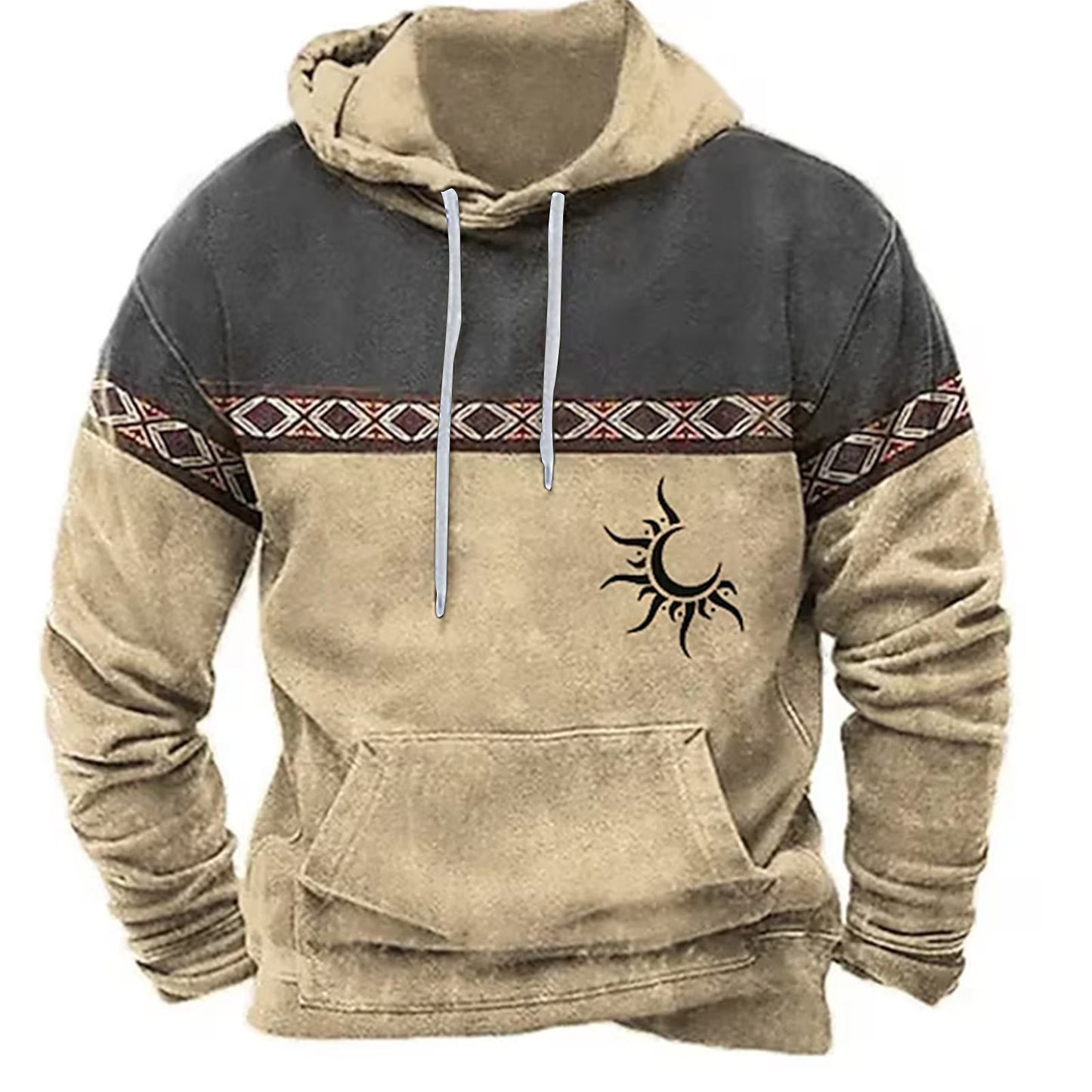 CH.KOUROSH- Men’s 3D Printed Hoodie | Stylish Digital Print Sweatshirt for Casual Wear